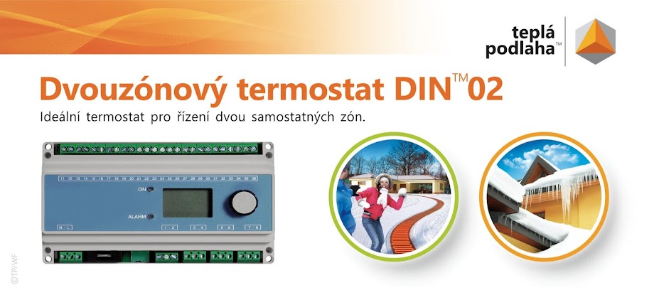 Dvouzónový termostat DIN™02
